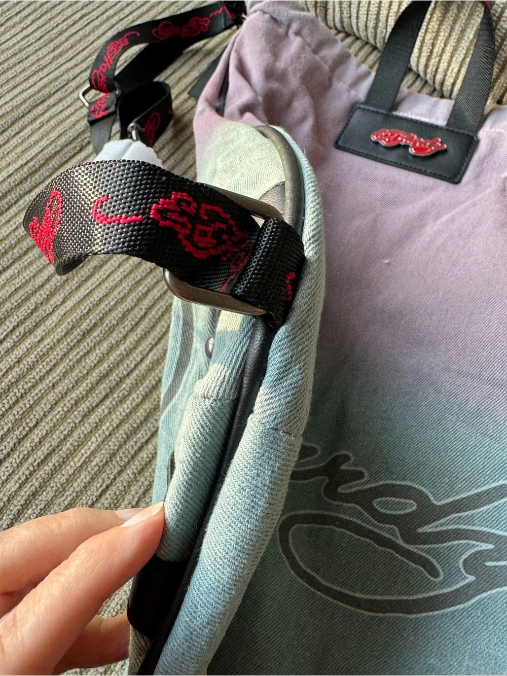NWT Ed Hardy Love Kills Slowly Canvas Ombré Backpack